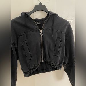 BDG - Black Denim Cropped Jacket. Size M. Good condition